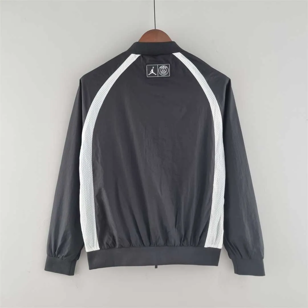 2022 PSG Jordan blackwhite windbreaker 6