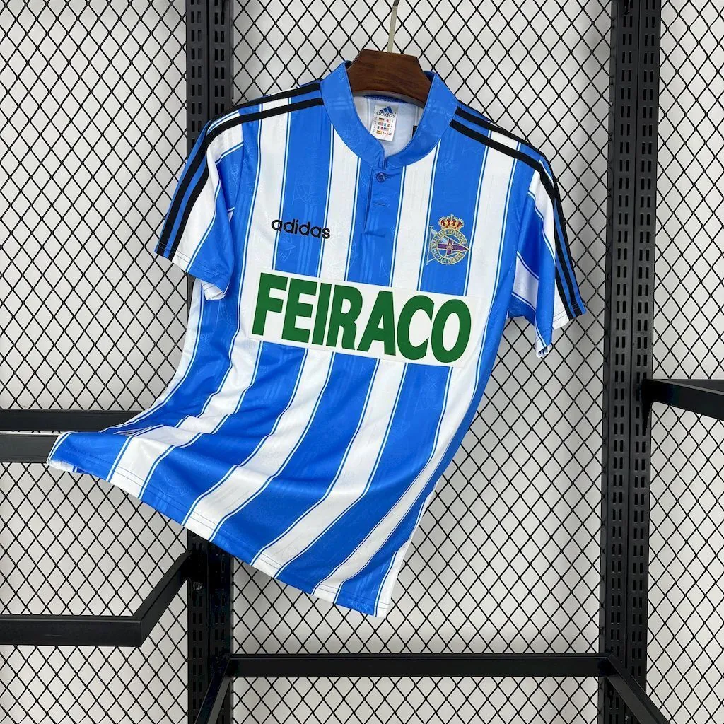 97-98 Deportivo La Coruna Home Retro Kit Vintage Shirt AAAAJersey Yupoo 7
