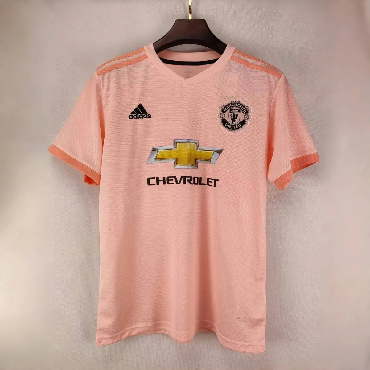 18-19 Manchester United Away Pink Retro Kit Jerseys Supllier Yupoo 7