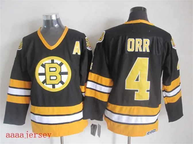 Boston Bruins retro ice hockey jersey M-3XL 波士顿棕熊队复古冰球服 6