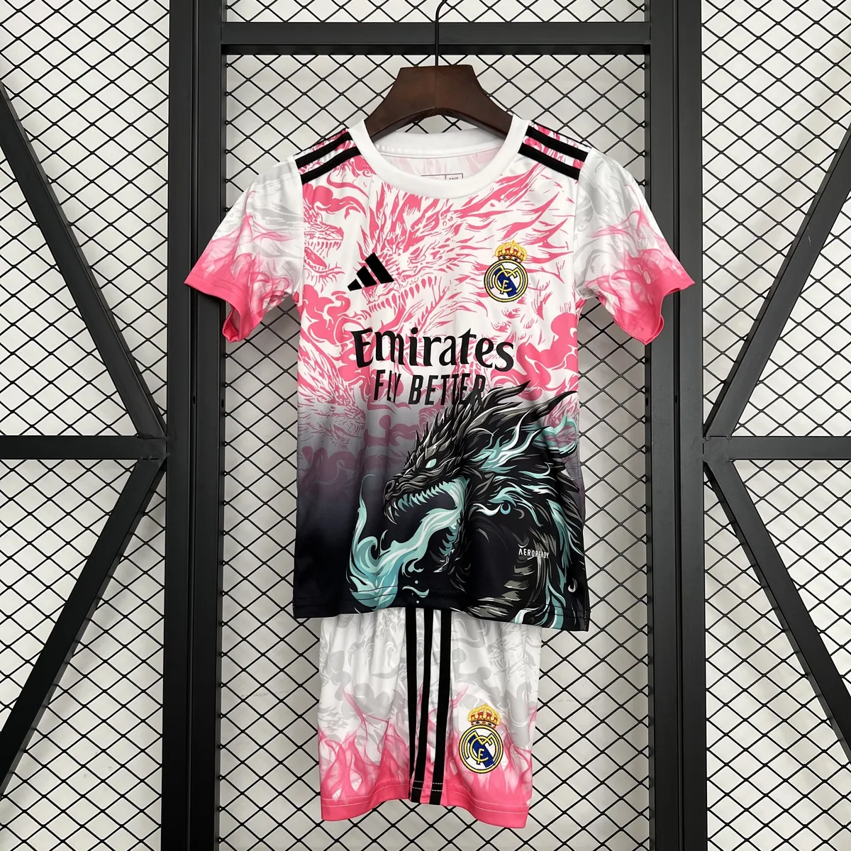 25-26 Real Madrid Special Edition Kids Kit Youth Futbol Dragon Pattern Set AAAAJersey Supply Yu 5