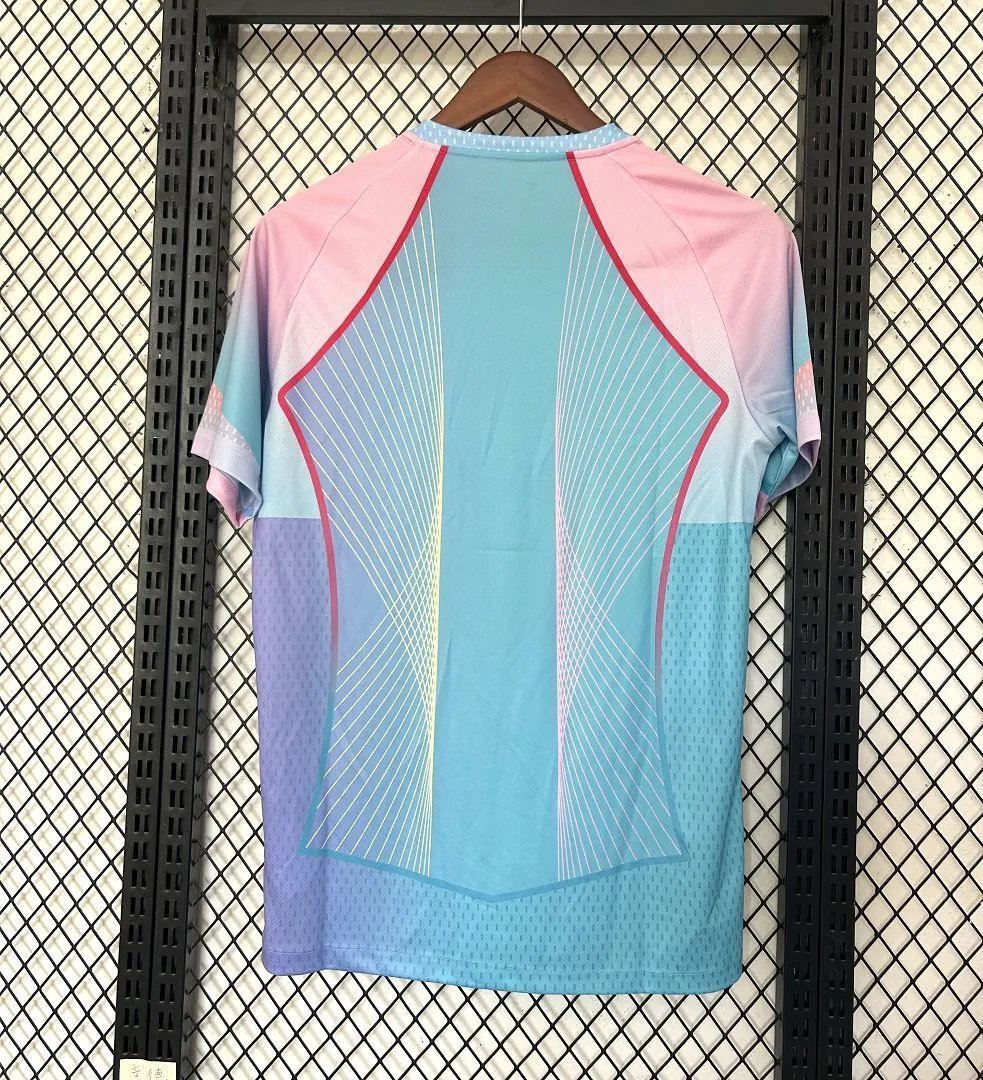 25-26 Barcelona Blue&Pink Special Edition Kit Football T-Shirt Soccer AAAAJersey Yupoo 3