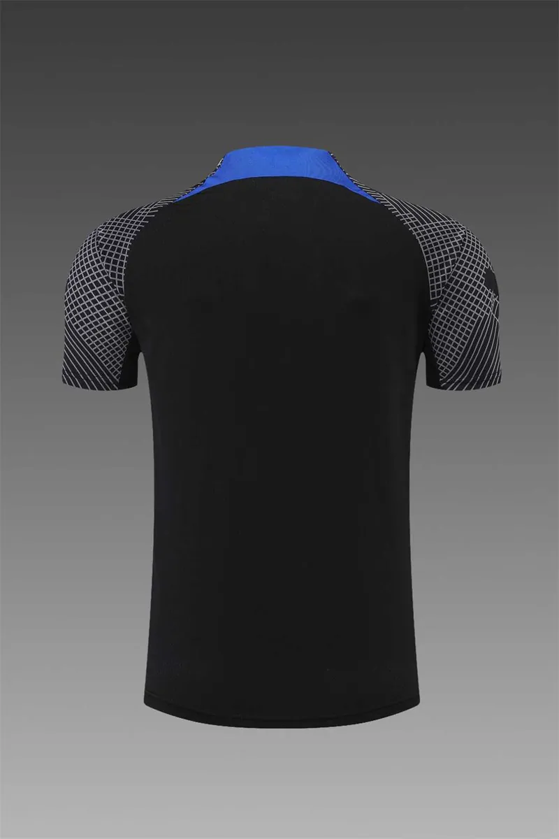 22-23 PSG training suit short sleeve kit Black Blue 1
