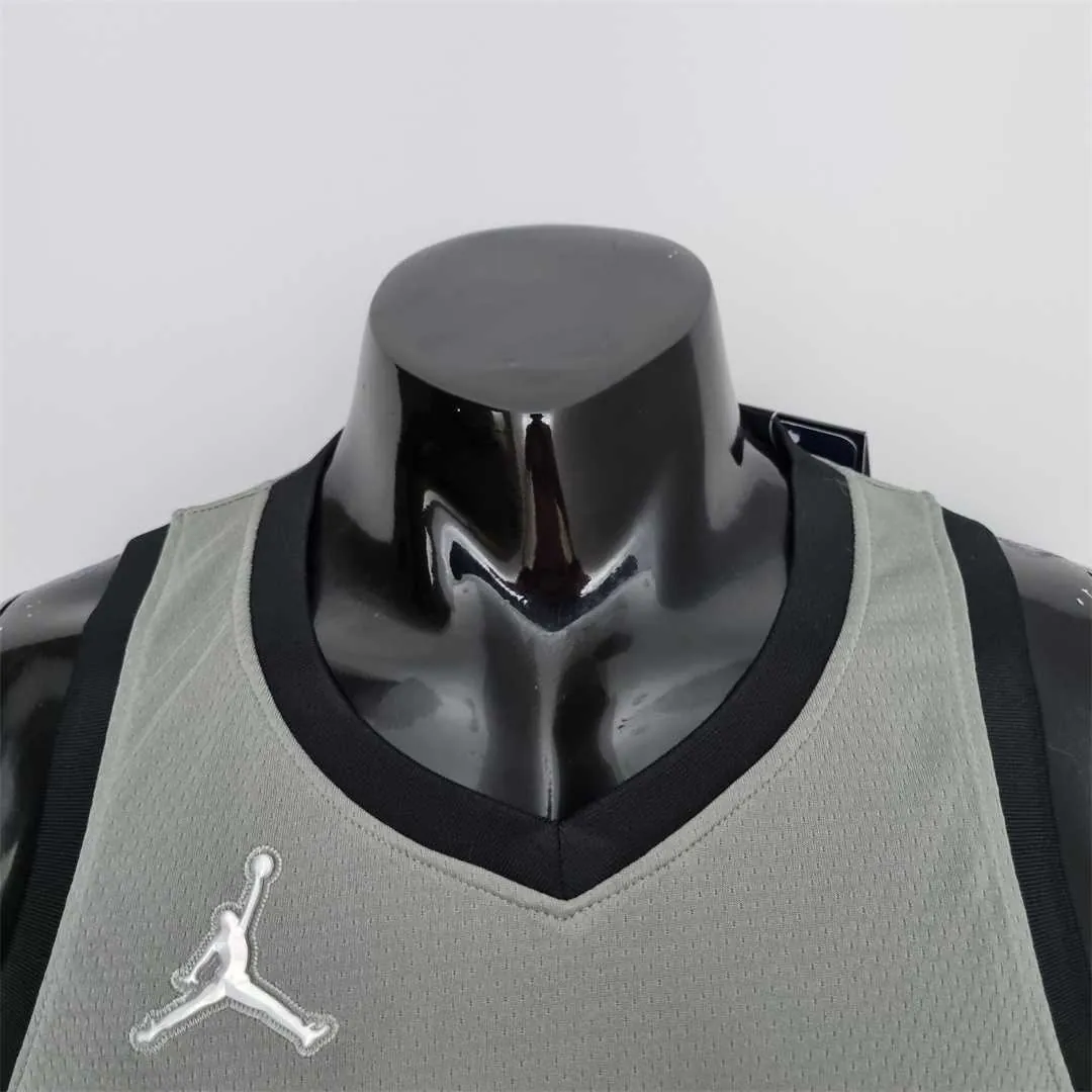 75th Anniversary Simmons #10 Brooklyn Nets City Edition Gray NBA Jersey 6