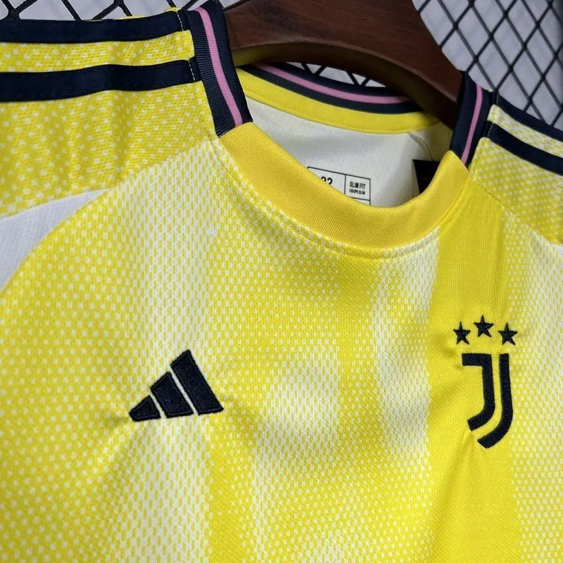 24-25 Juventus Away Kid Kits Youth Apparels Football AAAAJersey Yupoo 16-28 5