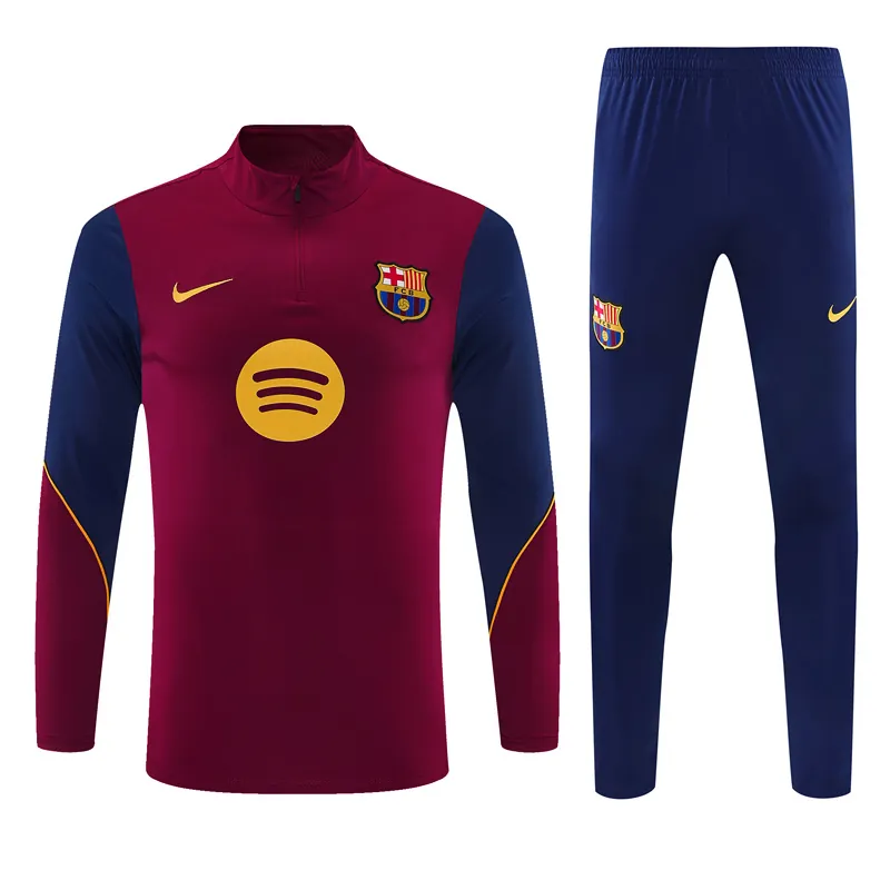 26-27 Barcelona Mens Kit Football Aldult Training Long Sleeve Suit Yupoo 5 5