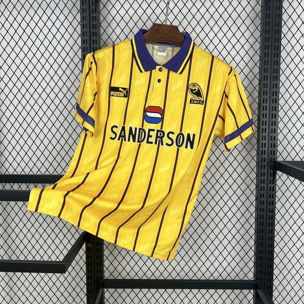 1995 Sheffield Wednesday F.C. Away Retro Kit Vintage Shirt AAAAJersey Wholesale Yupoo 8