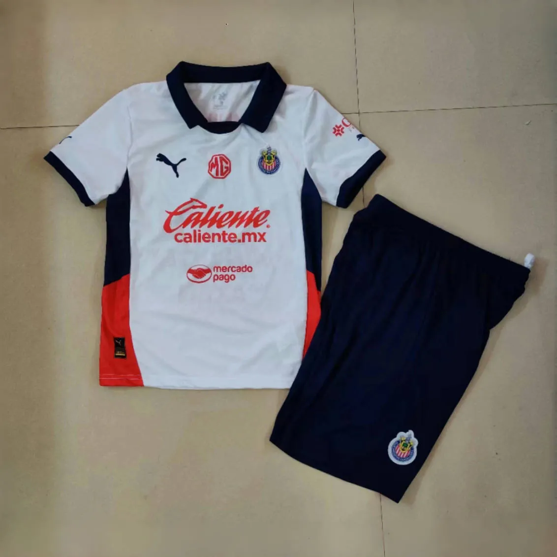 24-25 Chivas Guadalajara Away Kid Kits Youth Apparels AAAAJersey Wholesale Yupoo 2