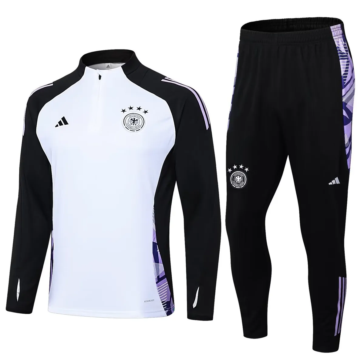 2024 Germany Long Sleeve White Training Suits Soccer Jerseys Yupoo 3