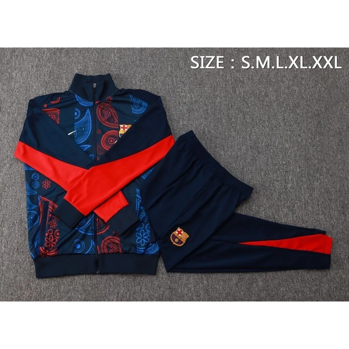 24-25 Barcelona Pre-Match Football Tracksuit Long Jacket Suits 1