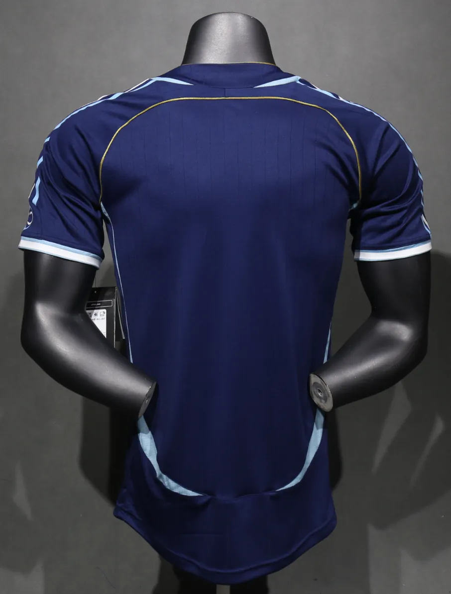 2006 Argentina Away World Cup Retro Kit Vintage Player Version Sino Shirt AAAAJersey Dropship Y 5