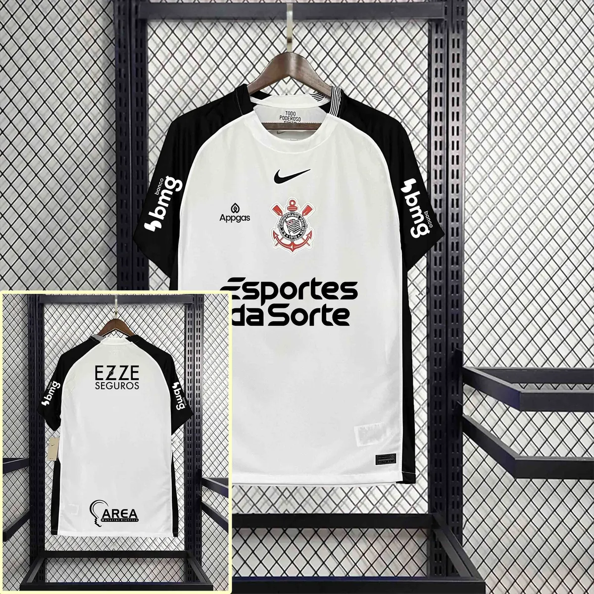 25-26 All sponsor Corinthians Home Kit Soccer AAAAJersey Yupoo S-2XL 1