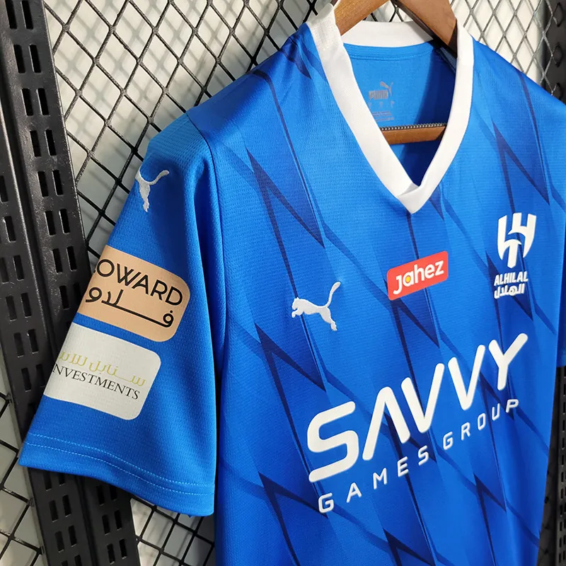 23-24 Al Hilal home size S-4XL Soccer Jersey 5