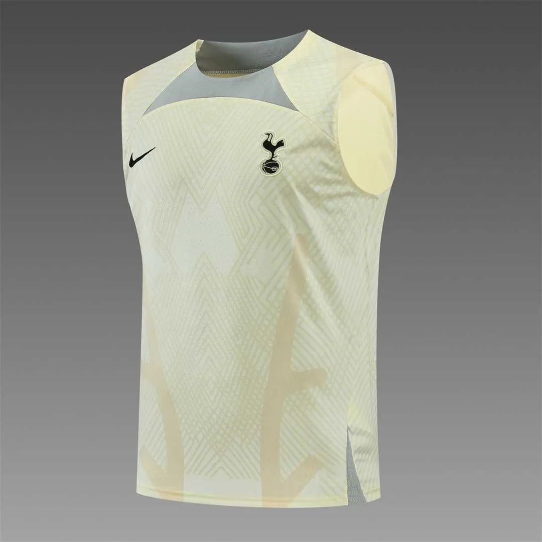 22-23 Tottenham Hotspur vest training suit kit Light Yellow 13