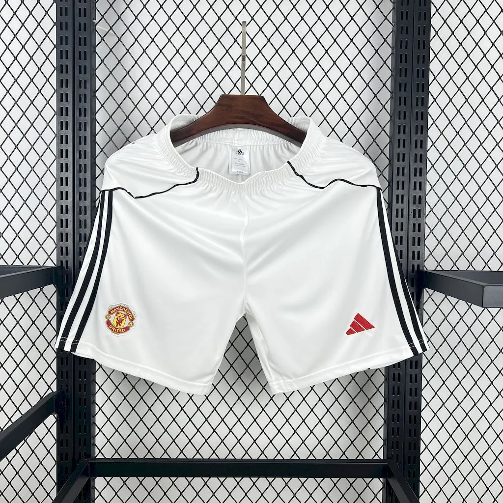 25-26 Manchester United Home Shorts Football Trousers Soccer AAAAJersey Yupoo 6