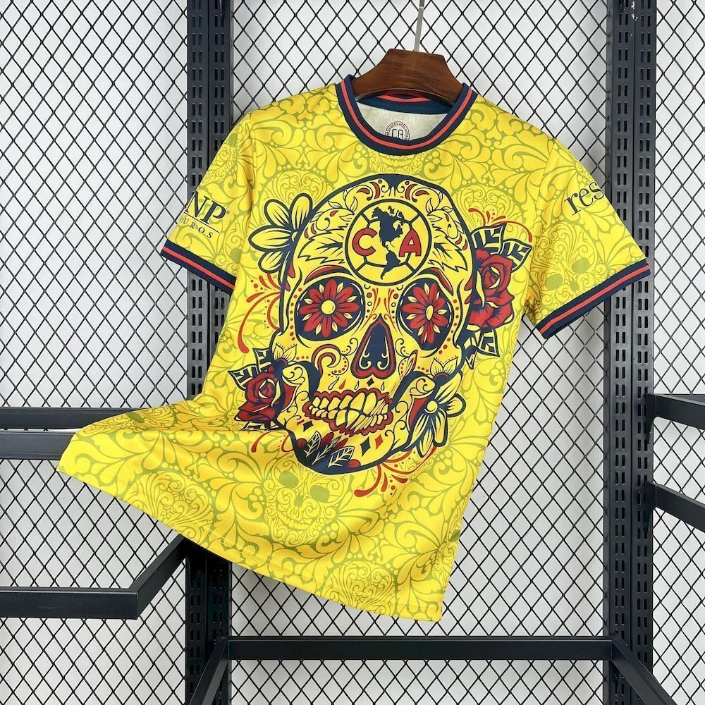 25-26 Club America Christmas Football T-Shirt AAAAJersey Supply Yupoo 4
