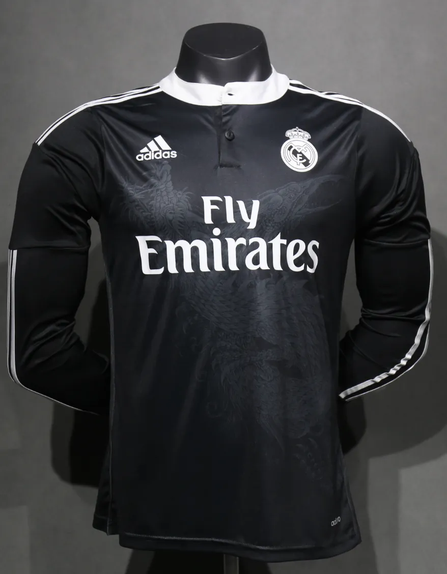 14-15 Real Madrid Third Retro Kit Vintage Player Version Long Sleeve Shirt AAAAJersey Dropship 4