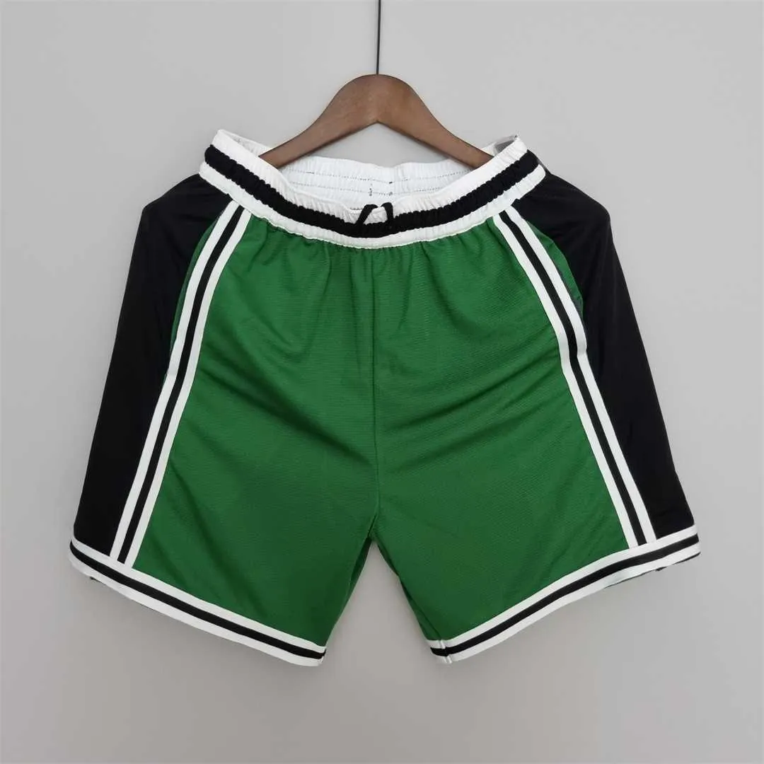 2022 Boston Celtics NBA US Training Shorts Green Black 7