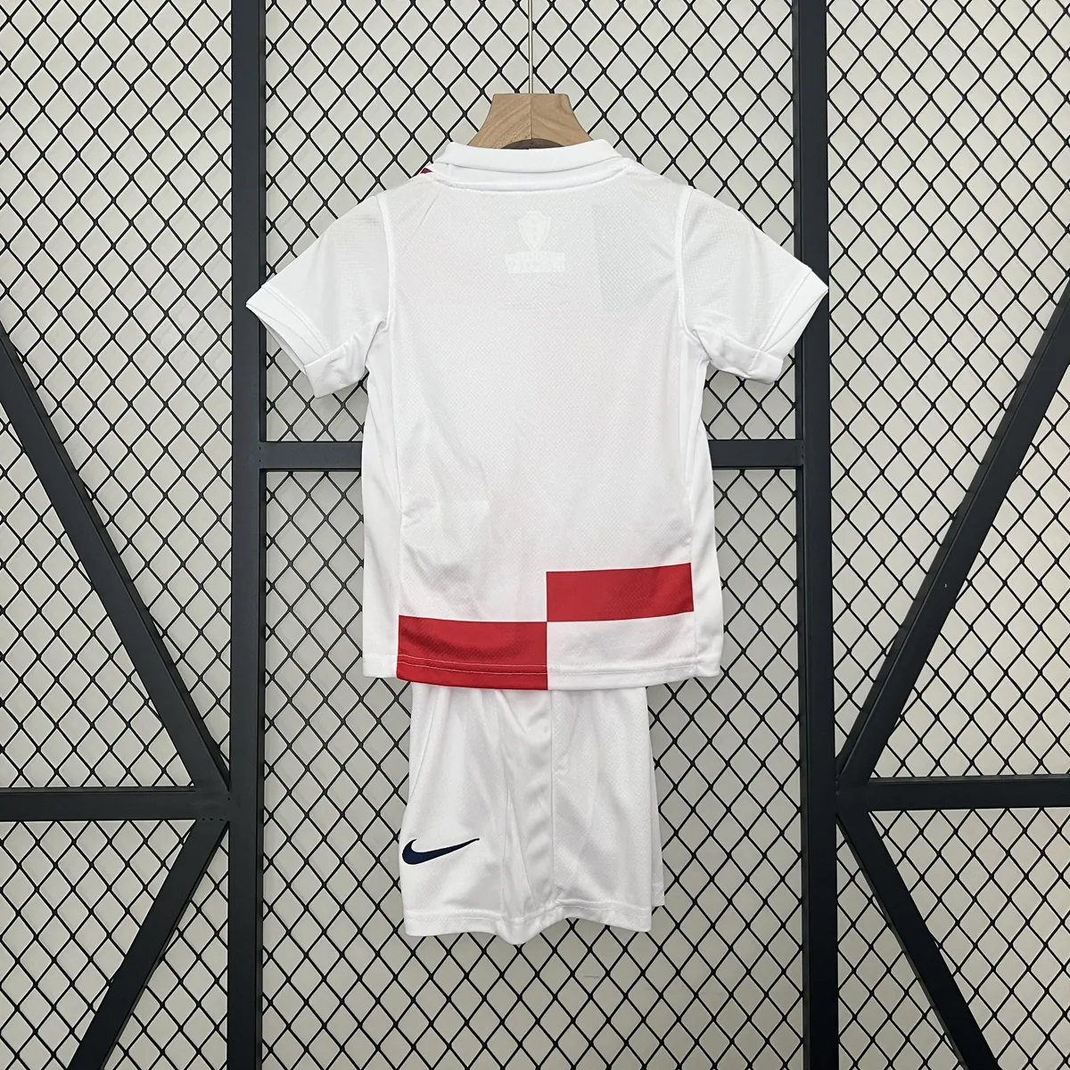 2024 Croatia Home Kid Kits UEFA Euro Youth Apparels Soccer Jerseys Yupoo 3