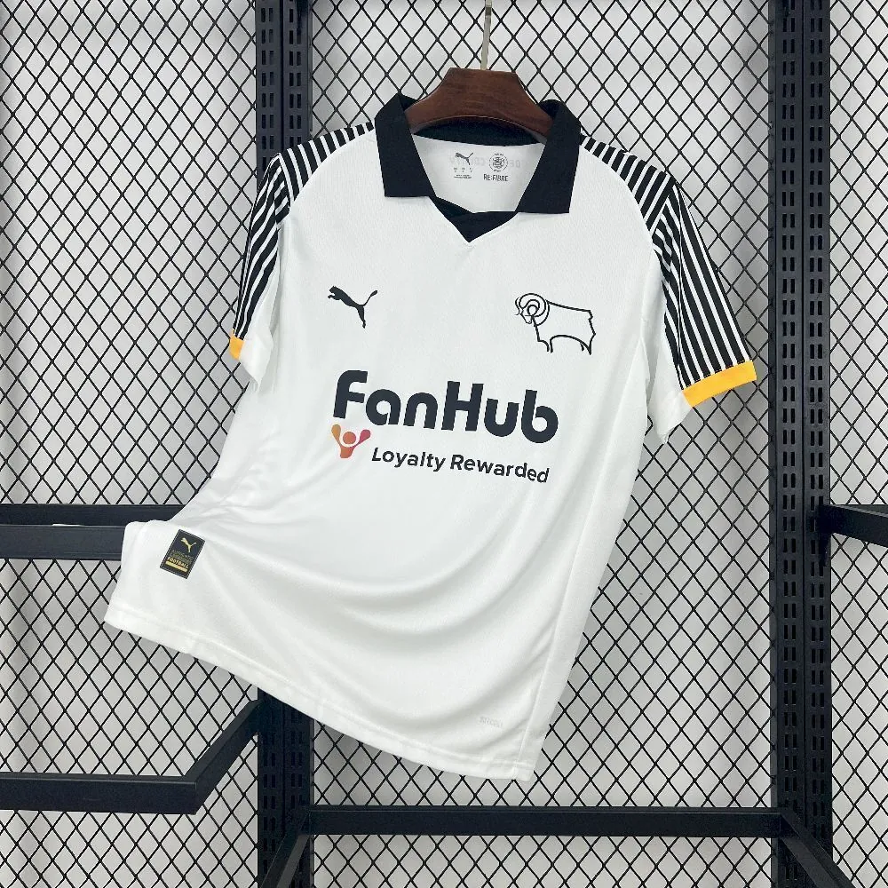 25-26 Derby County Home Kit Sport Football T-Shirt AAAAJersey Supply Yupoo 6