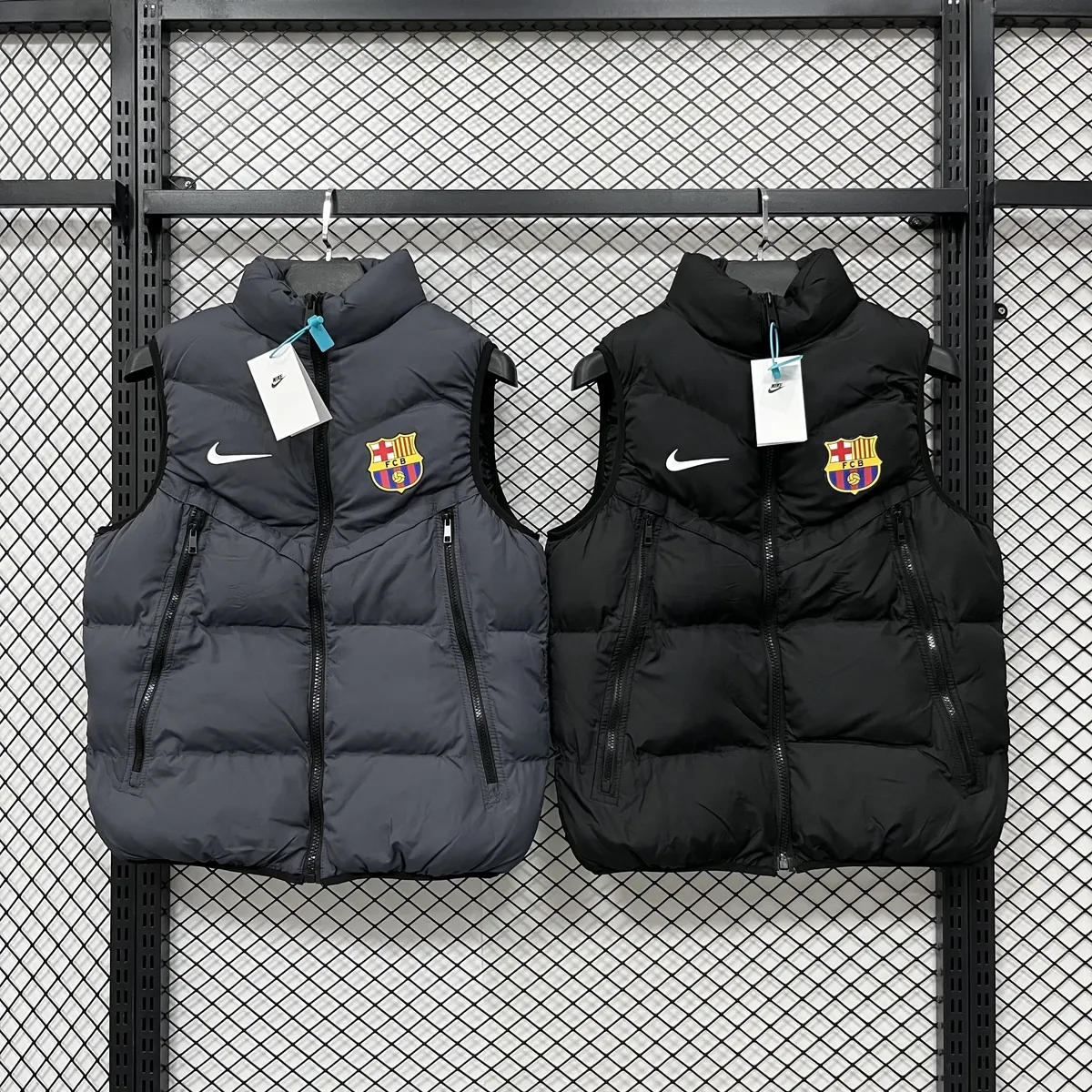 25-26 Barcelona Vest Kit Football Windbreaker AAAAJersey Supply Yupoo 4