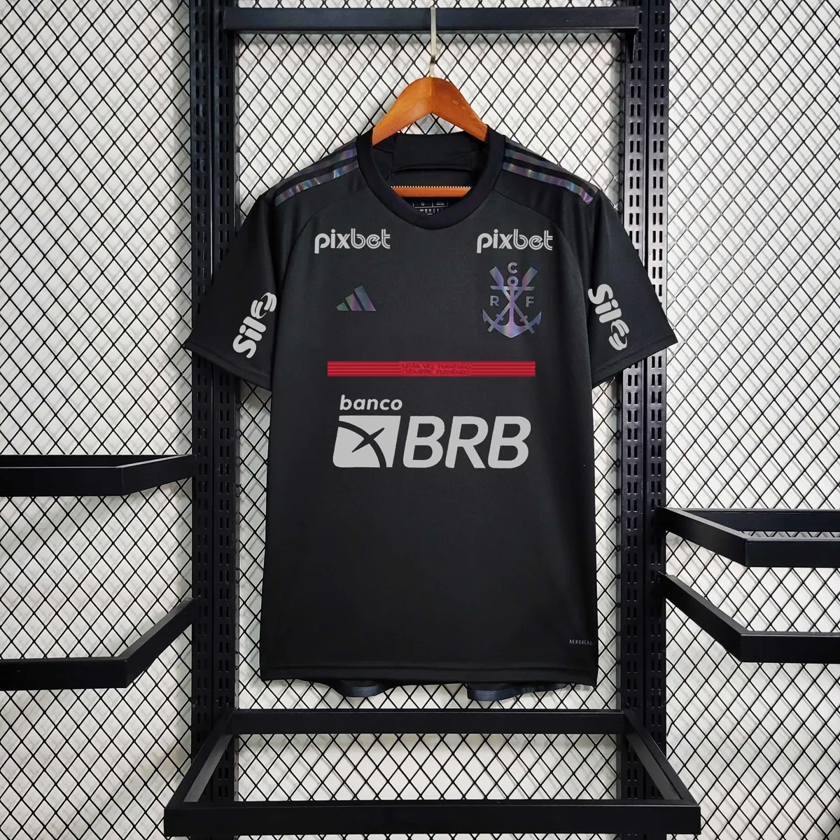 23-24 All sponsor+patch Flamengo Black Soccer Jerseys 14