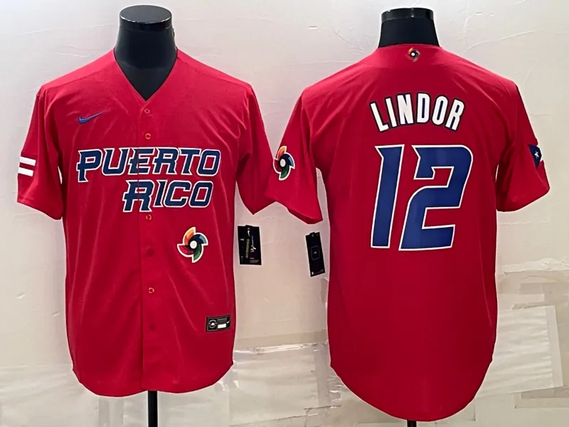 Puerto Rico 2023 World Cup Baseball Jerseys 18