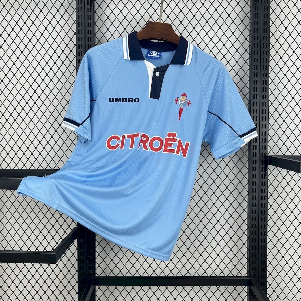 97-98 Celta de Vigo Home Retro Kit Vintage Shirt AAAAJersey Wholesale Yupoo 5