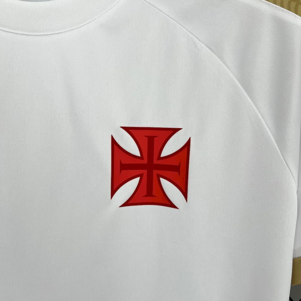 25-26 Vasco da Gama Gold CRVG White Shirt Soccer Uniform AAAAJersey Yupoo 1