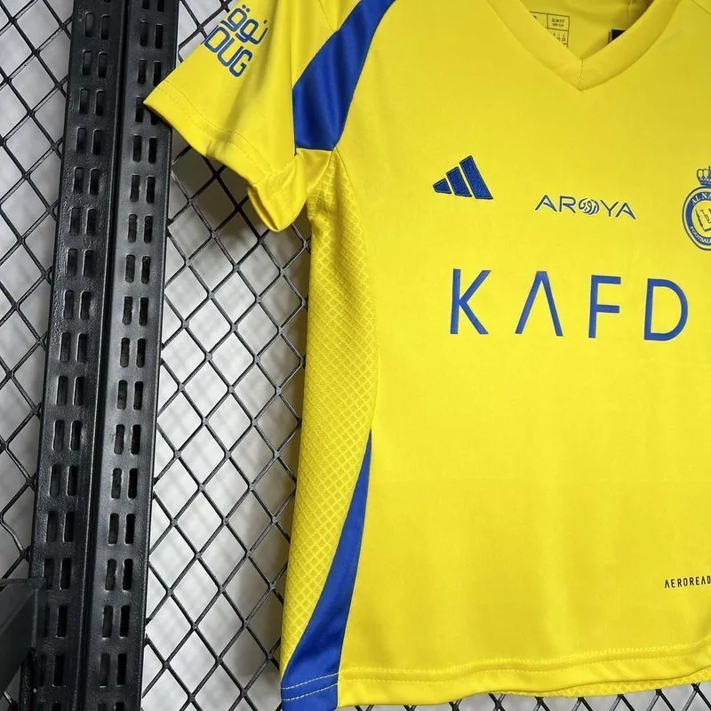 24-25 Al-Nassr Home Kid Kits Youth Apparels Sport AAAAJersey Yupoo 2
