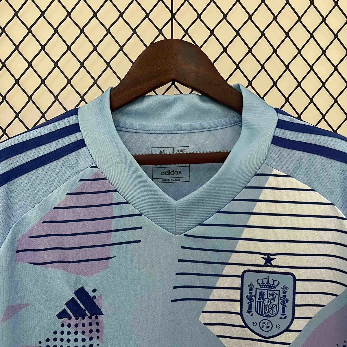 2024 Spain Goalkeeper Blue Kit Football AAAAJersey Yupoo 6