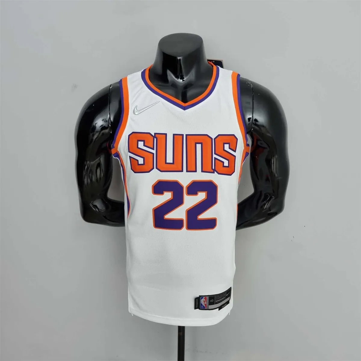 75th Anniversary Ayton #22 Phoenix Suns White NBA Jersey 10