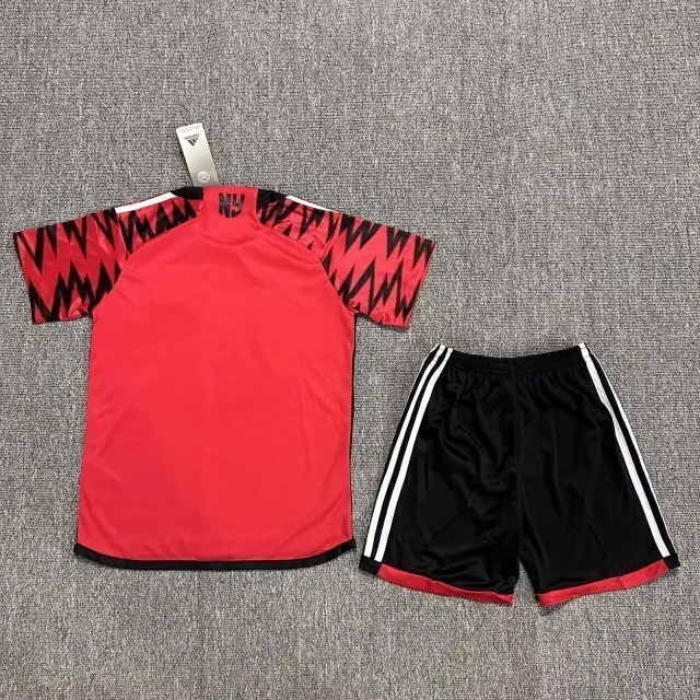 24-25 New York Red Bull Home Kid Kits Children Sets Jersey Supplier Yupoo 1