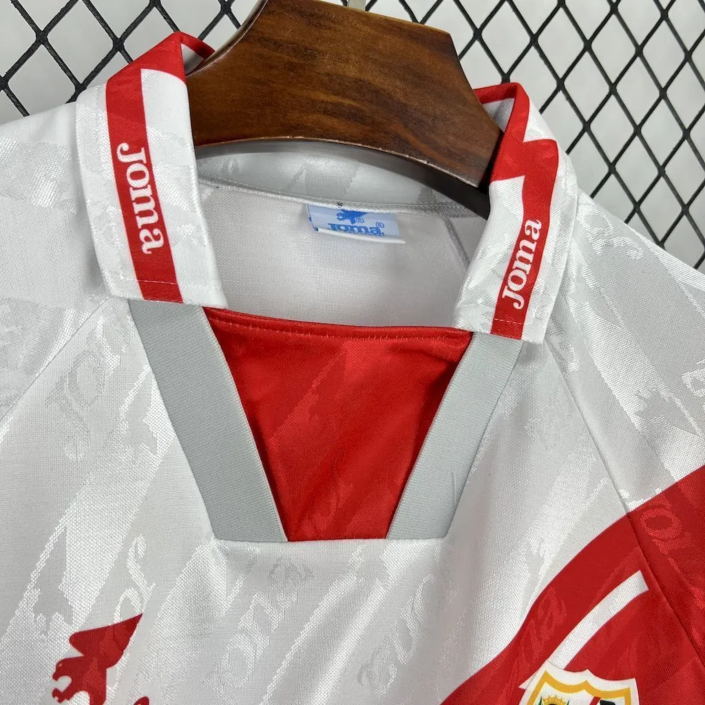 94-95 Rayo Vallecano Home Retro Kit Vintage Shirt AAAAJersey Supply Yupoo 3
