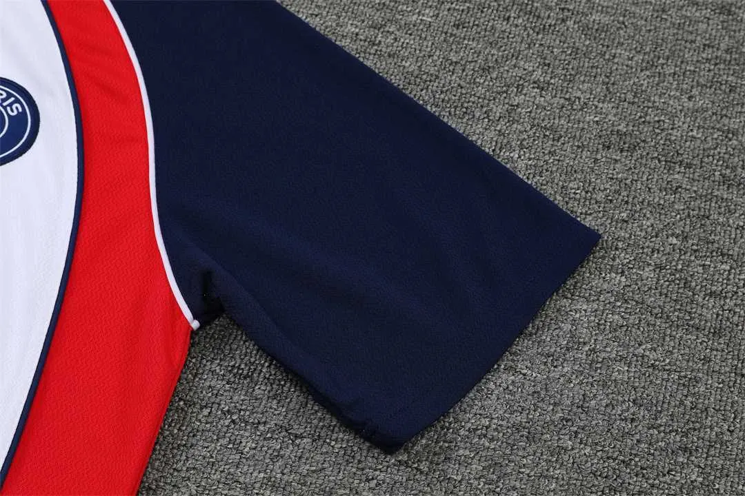 22-23 PSG training suit short sleeve kit White Blue Red 11