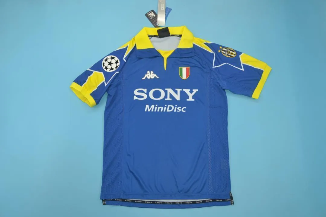 98-99 Juventus away blue retro football jersey S-2XL 10