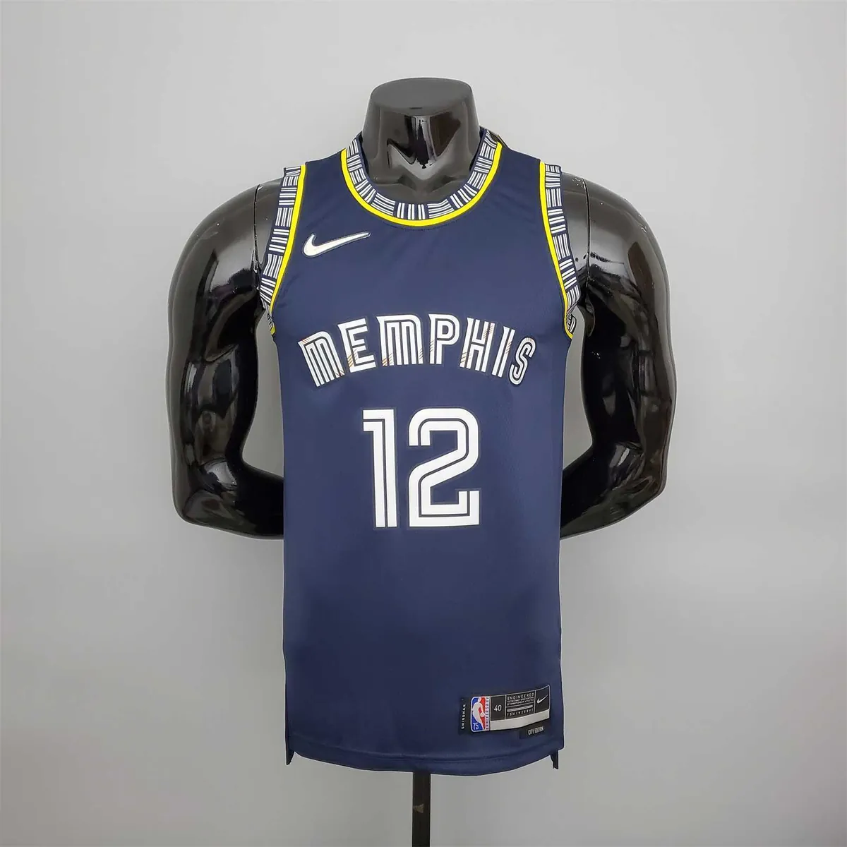 2022 season morant#12 Grizzlies City Edition Royal Blue 9