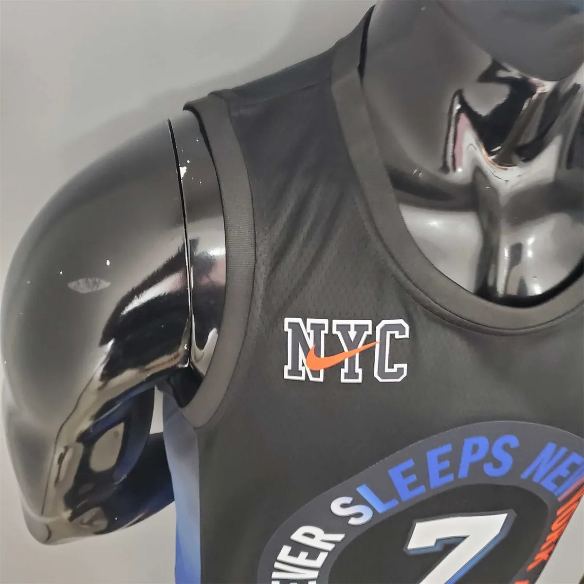 2021 ANTHONY#7 Knicks City Edition Black 7