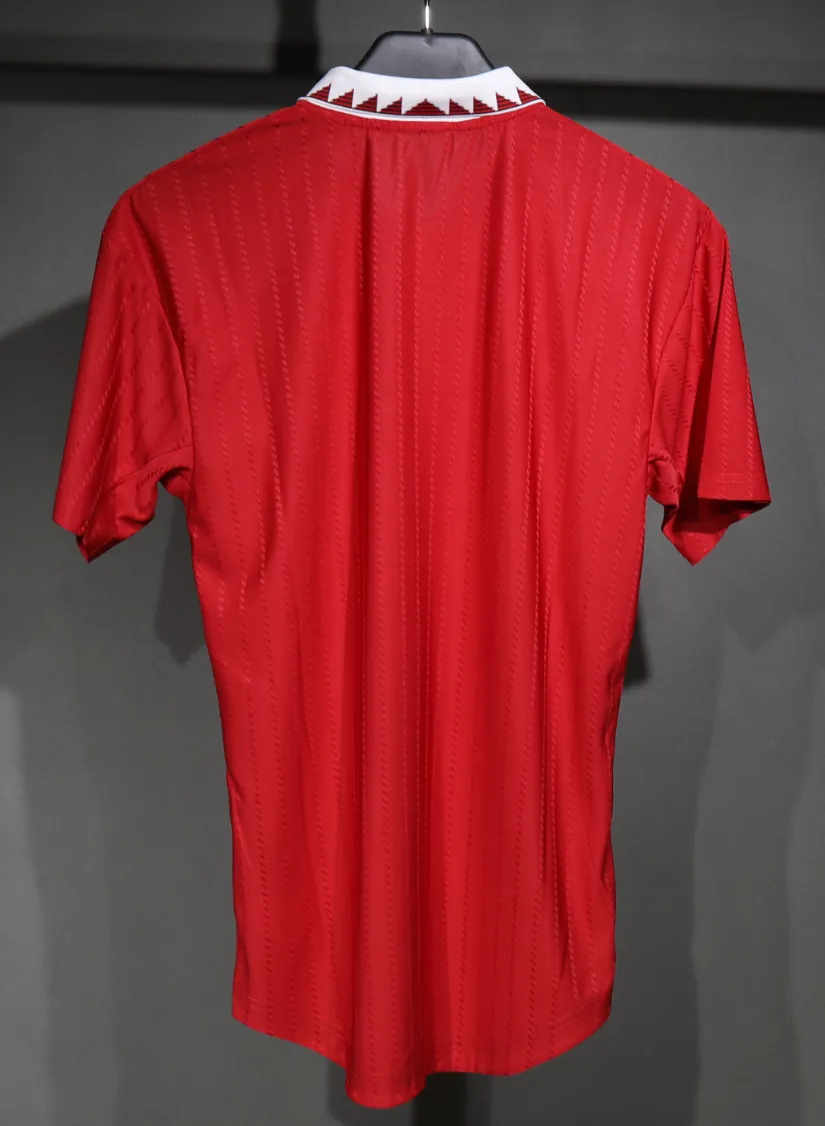 22-23 Manchester United Home Retro Kit Vintage Player Version Long Shirt AAAAJersey Dropship Yu 4