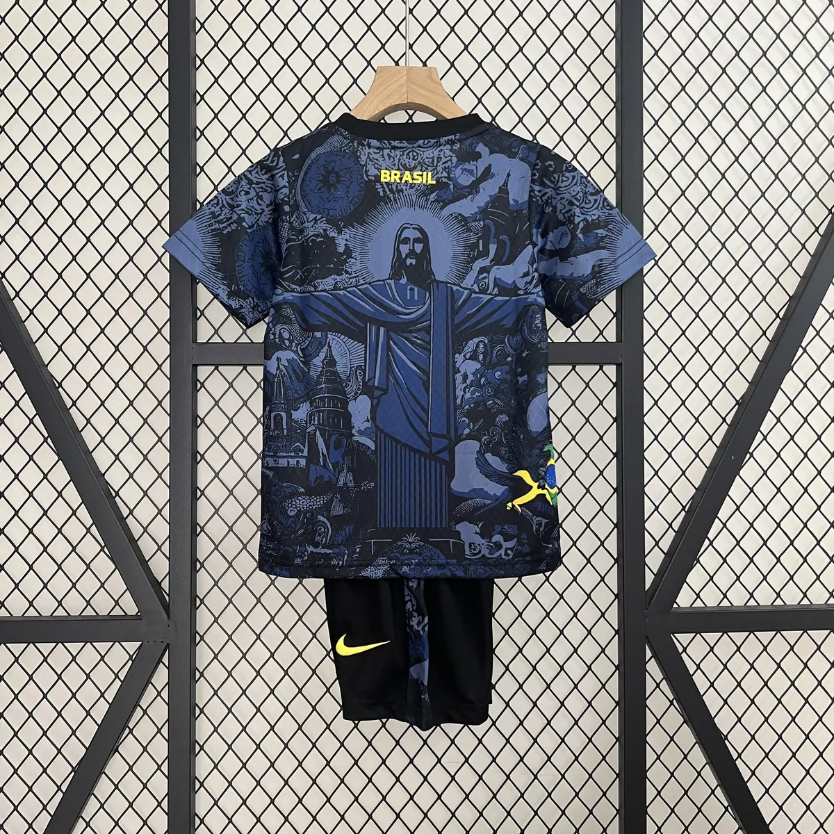 24-25 Brazil Dark Blue Jesus Kid Kits Youth Apparels AAAAJersey Supplier Yupoo 2