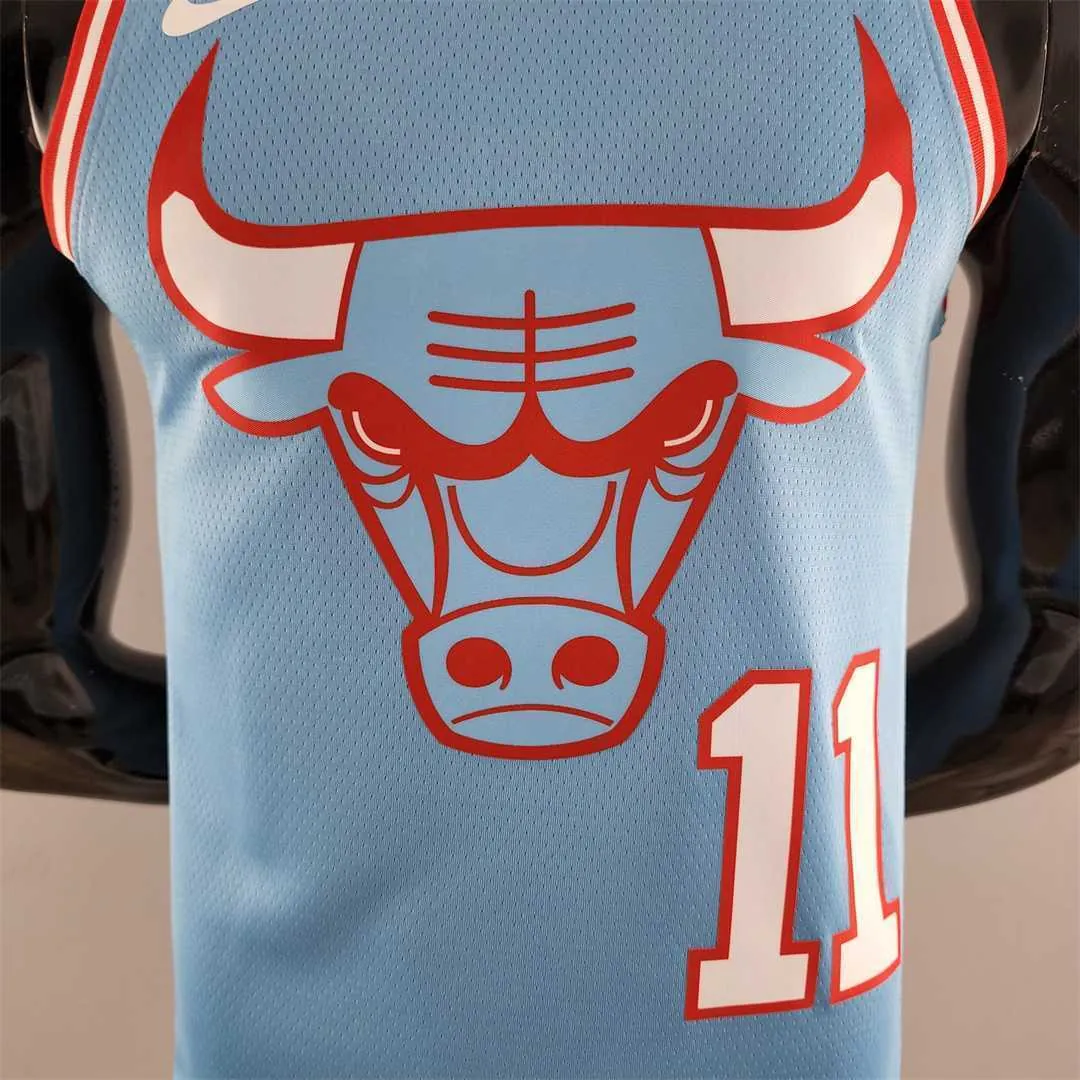 Chicago Bulls DeROZAN #11 Blue NBA Jersey 3