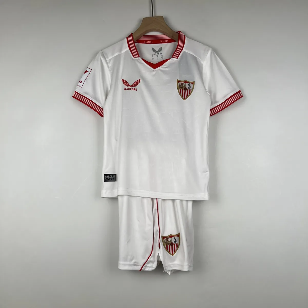 23-24 kids Sevilla home size 16-28 football t-shirt 10