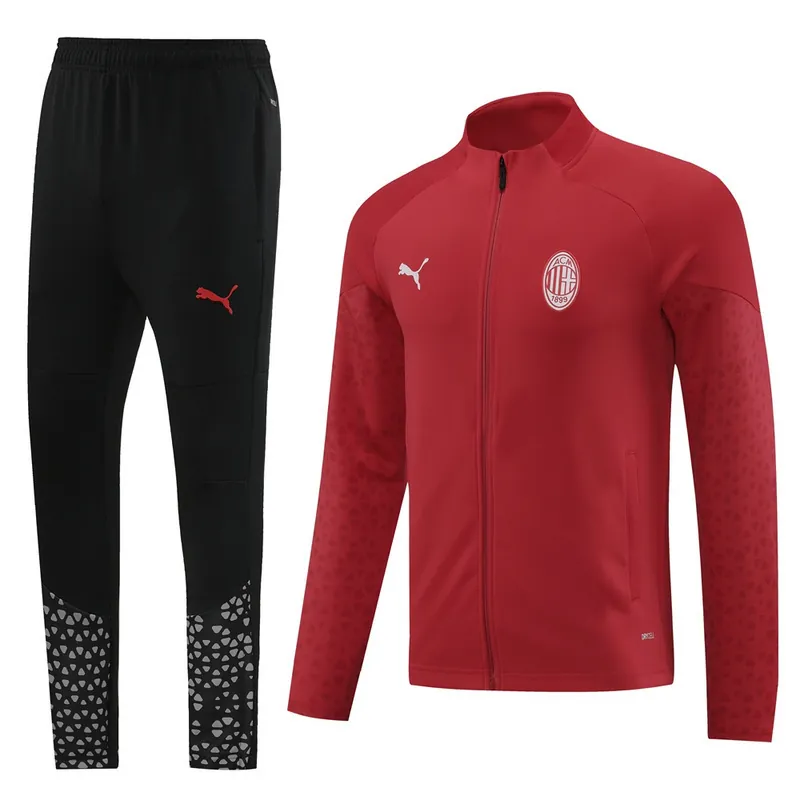 23-24 AC Milan Red Jacket Suits Cheap Jerseys Yupoo 3