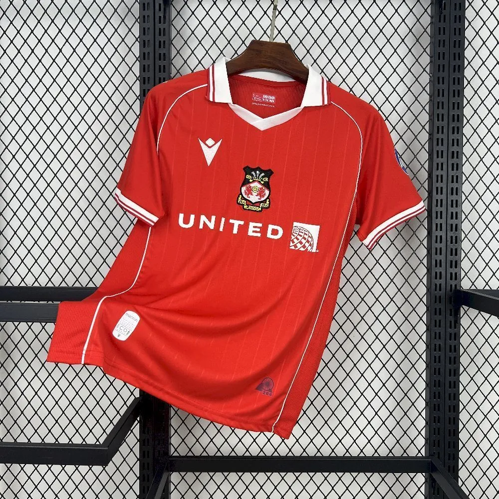 25-26 Wrexham Home Kit Red T-Shirt Soccer Uniforms Sport AAAAJersey Dropship Yupoo 6