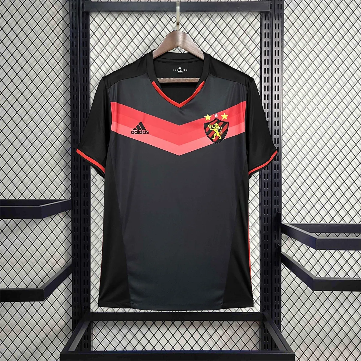 16-17 Recife Sport Black Retro Kit Vintage Shirt Football AAAAJersey Supplier 6