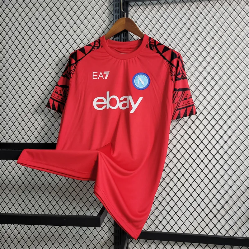 23-24 Napoli Red Training Suit Size S-4XL Soccer Jersey 5