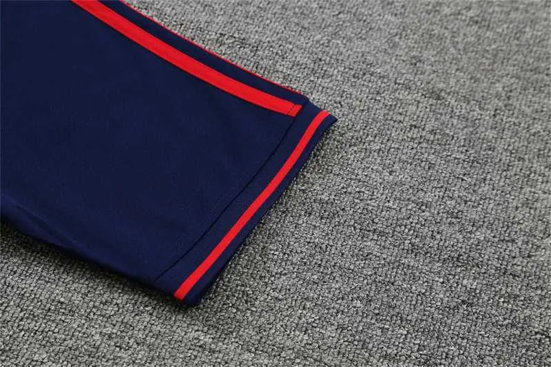 Polo Bayern sapphire blue and red three sides 11