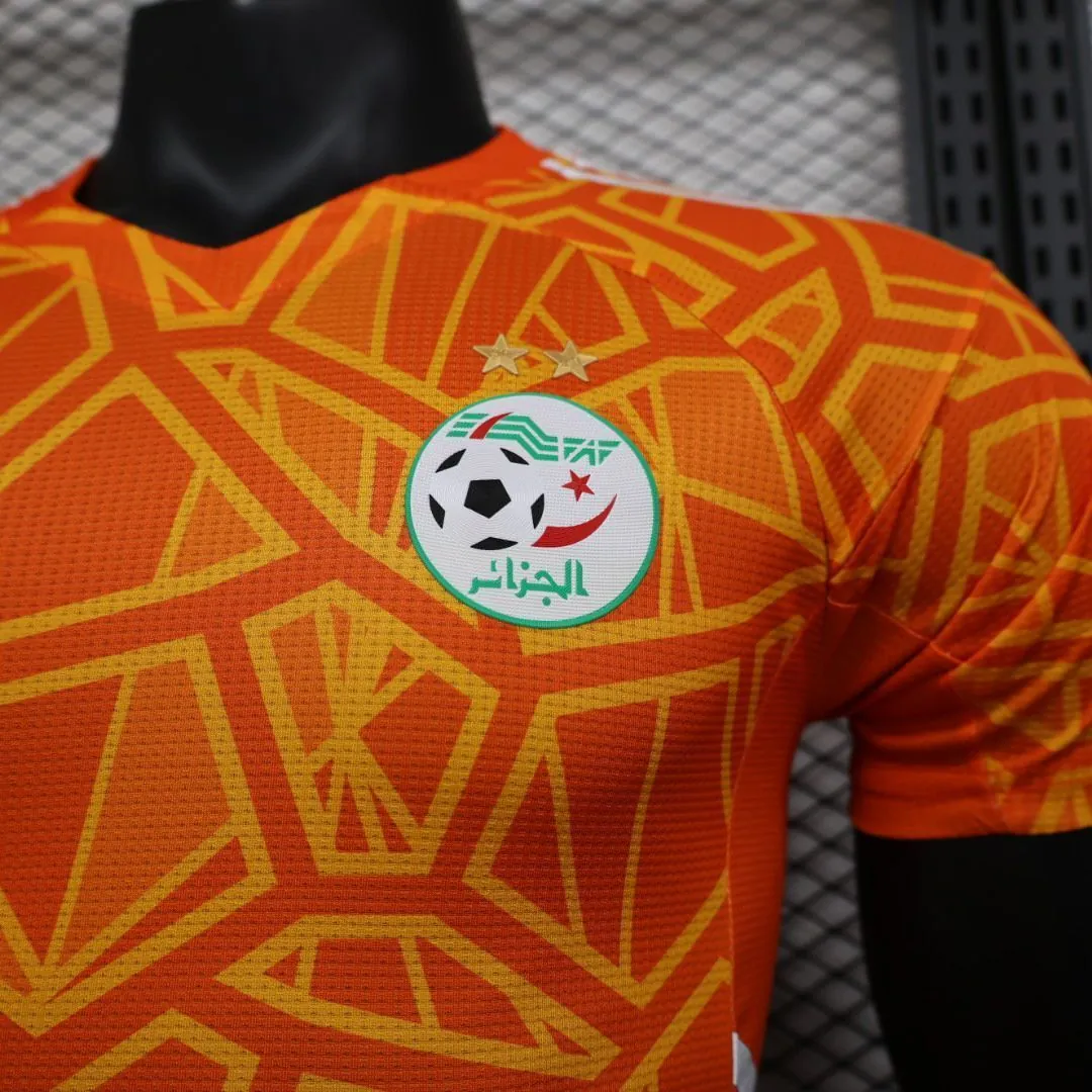 2023 Algeria Orange Player Version S-XXL Cheap Football Kit 5