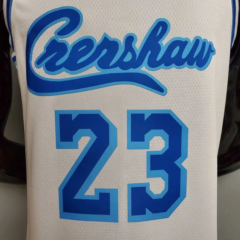 New James #23 Lakers white 1