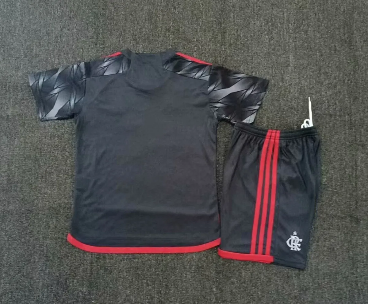 24-25 Flamengo Third Kids Kits Youth Apparels AAAAJersey Supplier Yupoo 1